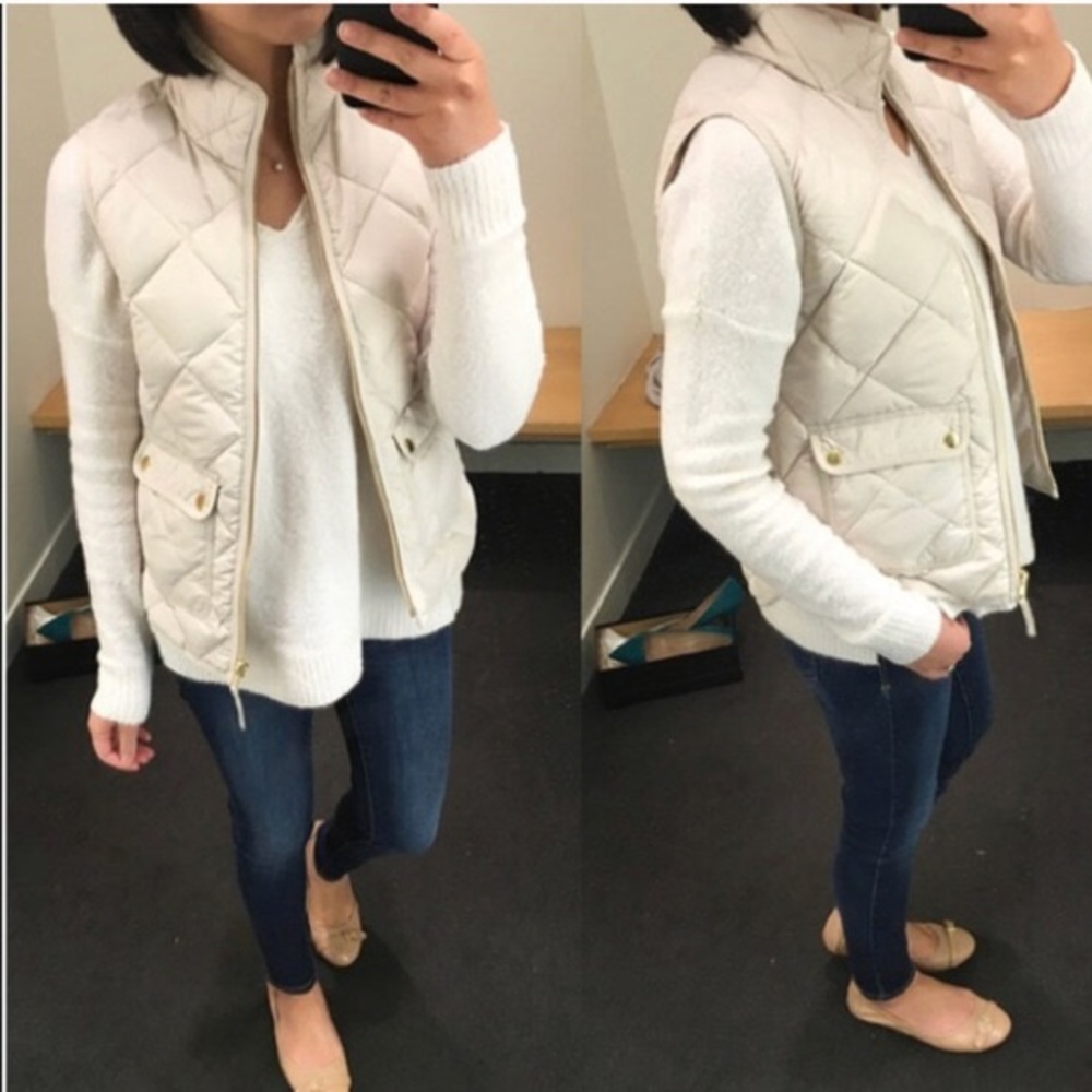 I crew ivory vest